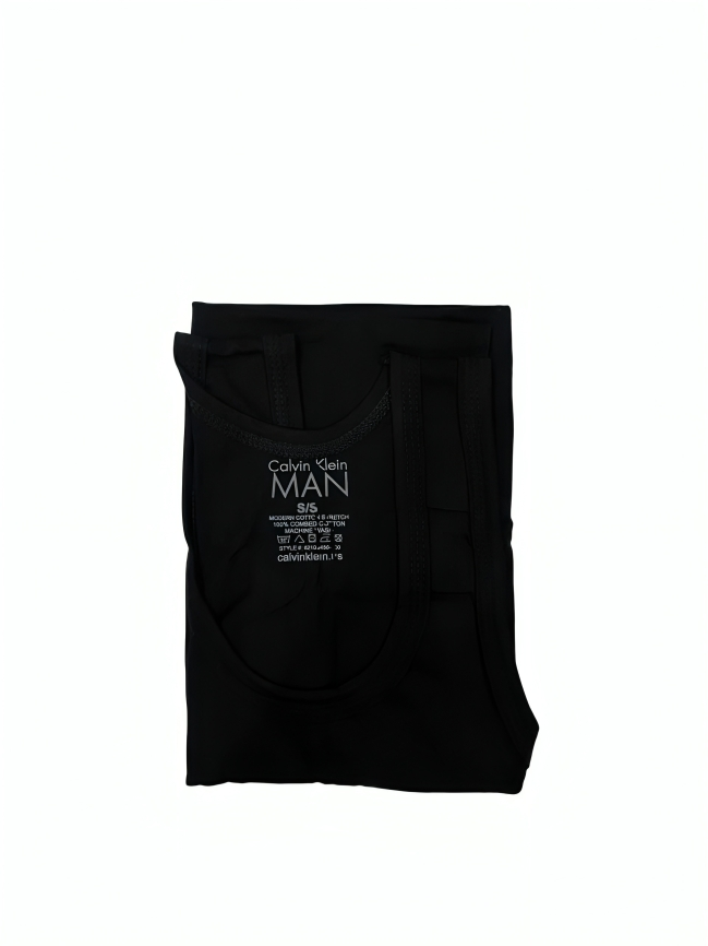 Calvin Klein Men’s Cotton Vest (Pack of 3) - Classic Black Men’s Vests