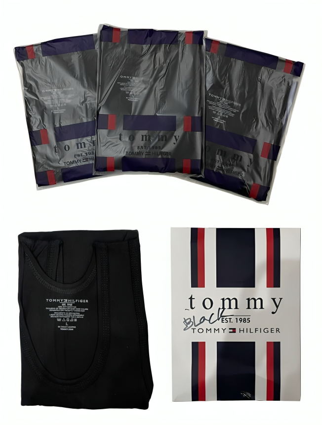 Tommy Hilfiger Men’s Cotton Vests – 3 Pack - Pure Cotton Comfort