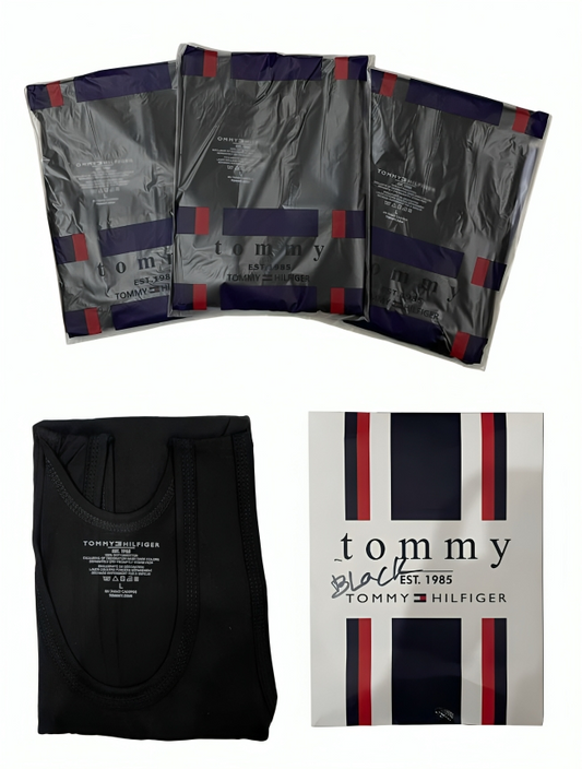 Tommy Hilfiger Men’s Cotton Vests – 3 Pack - Pure Cotton Comfort